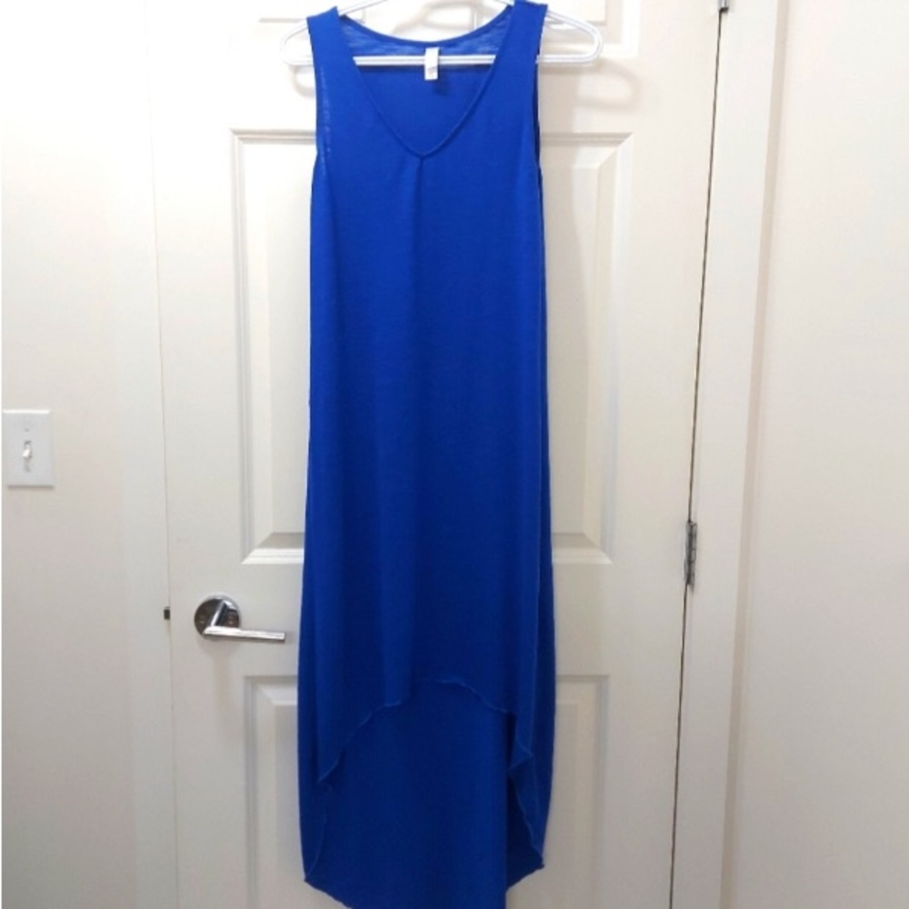 Elegant Blue Sleeveless Dress